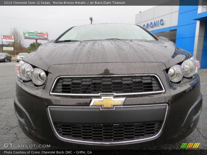 Mocha Bronze Metallic / Jet Black/Dark Titanium 2014 Chevrolet Sonic LS Sedan