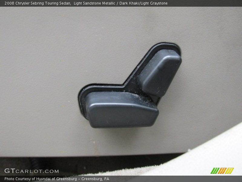 Light Sandstone Metallic / Dark Khaki/Light Graystone 2008 Chrysler Sebring Touring Sedan