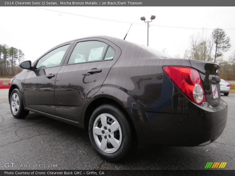 Mocha Bronze Metallic / Jet Black/Dark Titanium 2014 Chevrolet Sonic LS Sedan