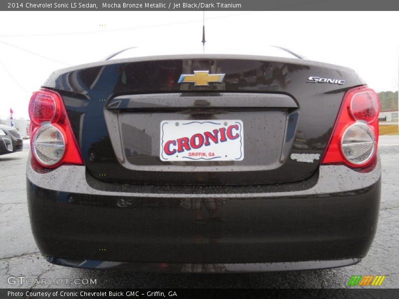 Mocha Bronze Metallic / Jet Black/Dark Titanium 2014 Chevrolet Sonic LS Sedan