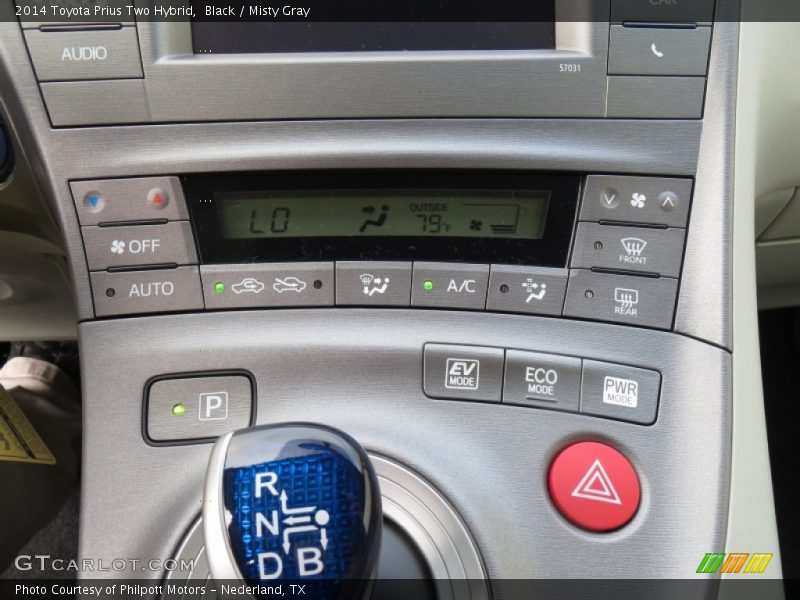 Controls of 2014 Prius Two Hybrid