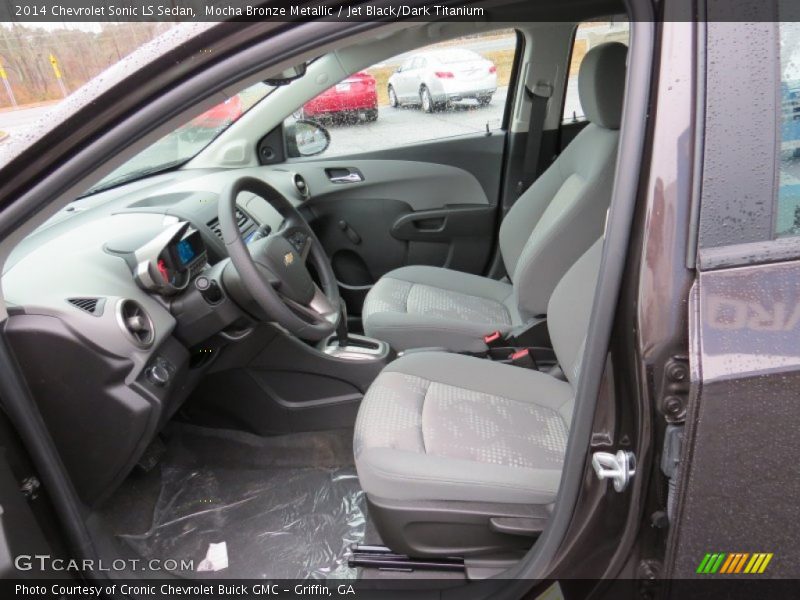 Mocha Bronze Metallic / Jet Black/Dark Titanium 2014 Chevrolet Sonic LS Sedan