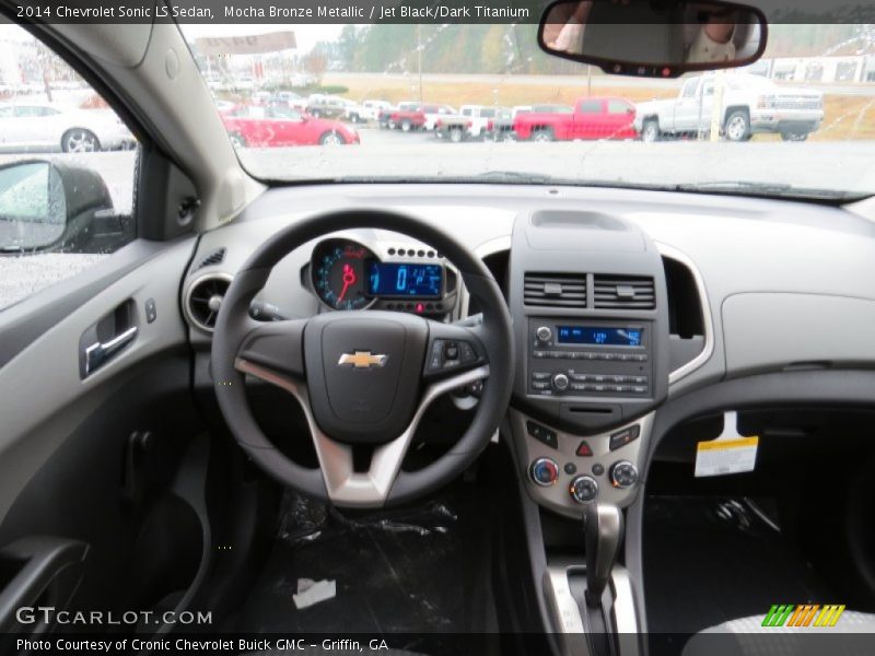 Mocha Bronze Metallic / Jet Black/Dark Titanium 2014 Chevrolet Sonic LS Sedan