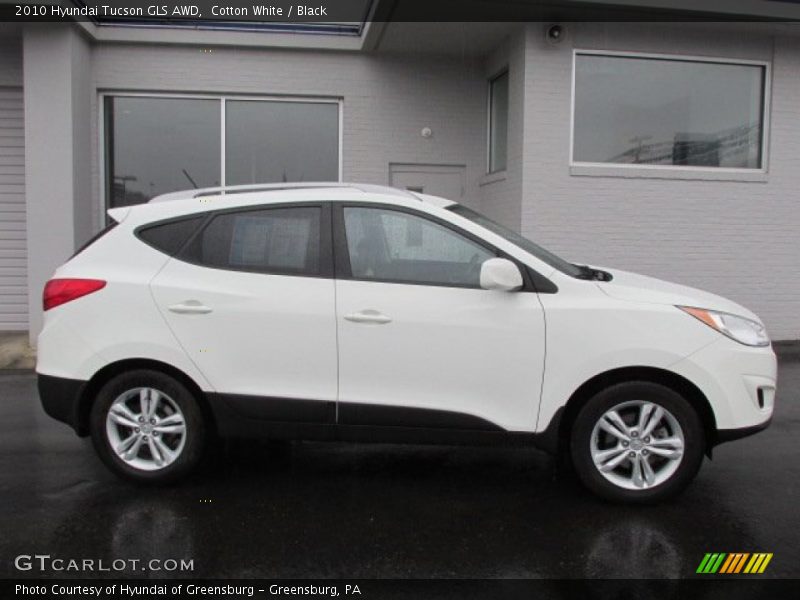 Cotton White / Black 2010 Hyundai Tucson GLS AWD