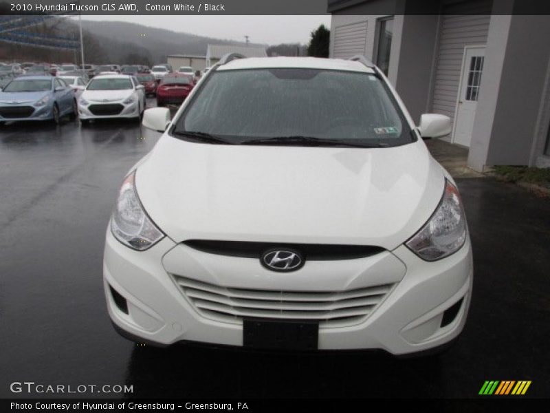 Cotton White / Black 2010 Hyundai Tucson GLS AWD