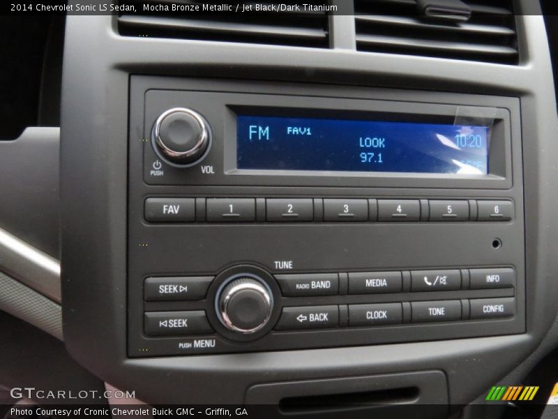 Mocha Bronze Metallic / Jet Black/Dark Titanium 2014 Chevrolet Sonic LS Sedan
