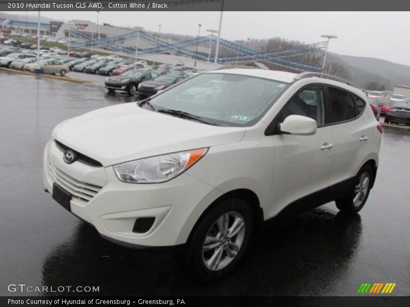Cotton White / Black 2010 Hyundai Tucson GLS AWD