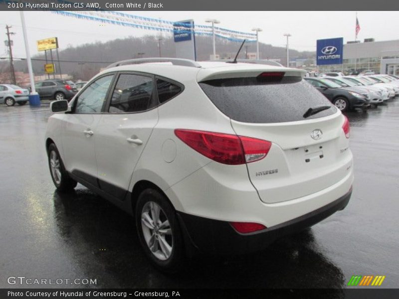 Cotton White / Black 2010 Hyundai Tucson GLS AWD