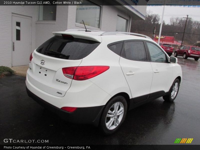 Cotton White / Black 2010 Hyundai Tucson GLS AWD