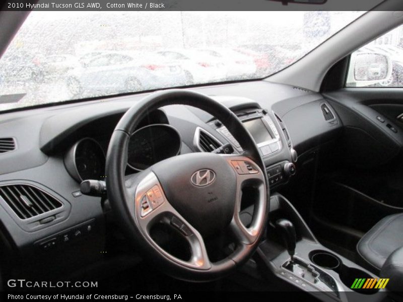 Cotton White / Black 2010 Hyundai Tucson GLS AWD
