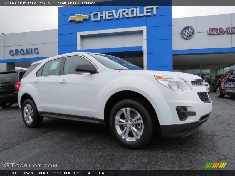Summit White / Jet Black 2014 Chevrolet Equinox LS