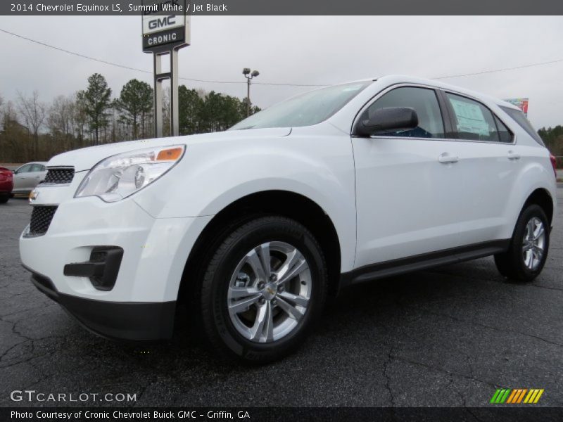 Summit White / Jet Black 2014 Chevrolet Equinox LS