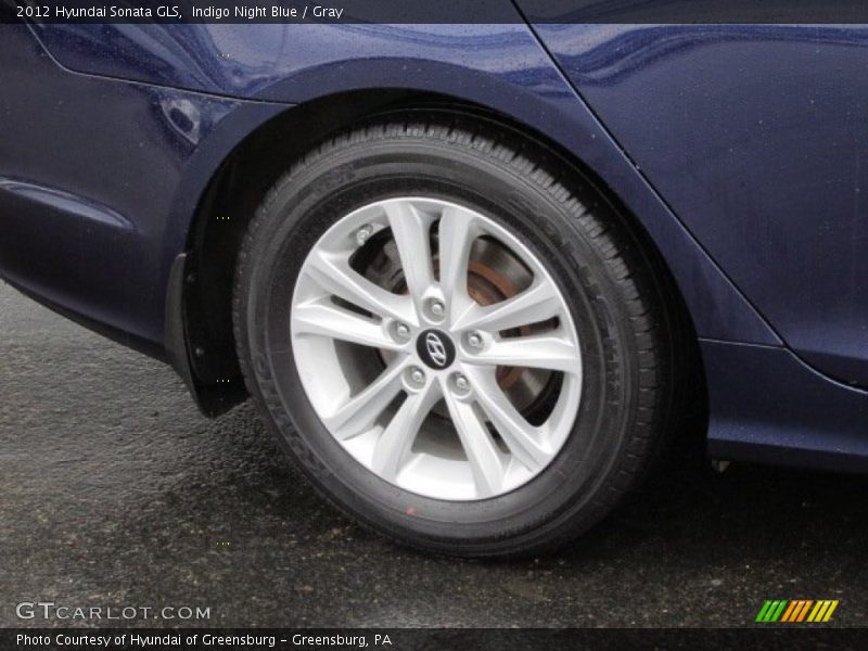 Indigo Night Blue / Gray 2012 Hyundai Sonata GLS