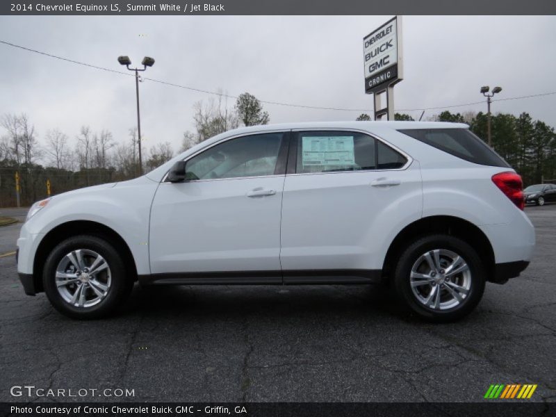 Summit White / Jet Black 2014 Chevrolet Equinox LS