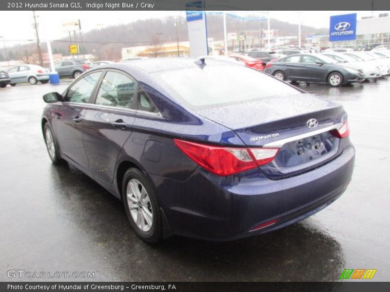 Indigo Night Blue / Gray 2012 Hyundai Sonata GLS