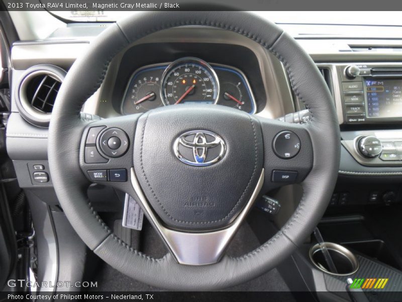 Magnetic Gray Metallic / Black 2013 Toyota RAV4 Limited