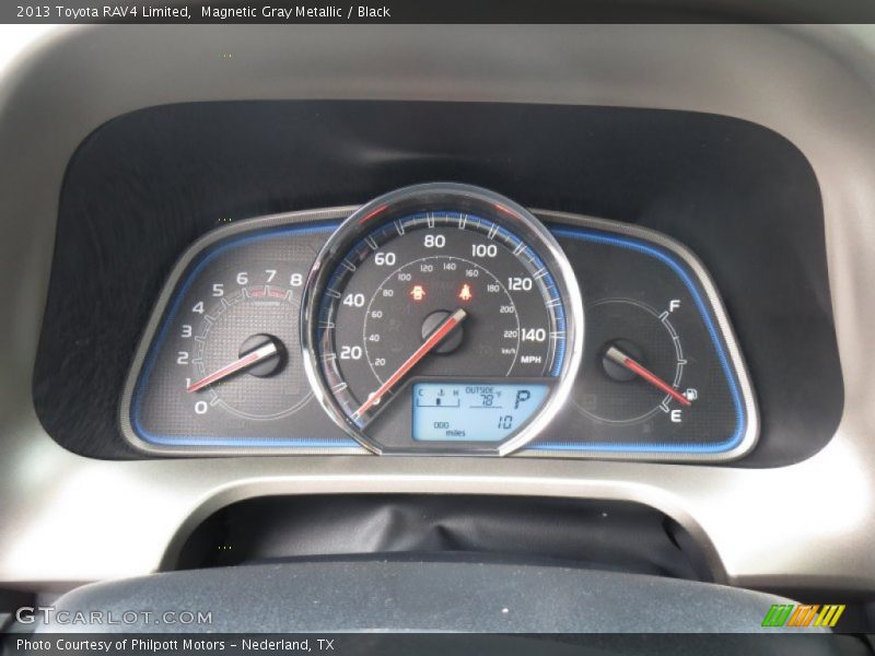 Magnetic Gray Metallic / Black 2013 Toyota RAV4 Limited
