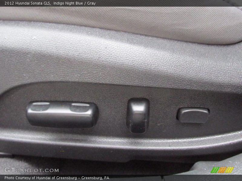 Indigo Night Blue / Gray 2012 Hyundai Sonata GLS