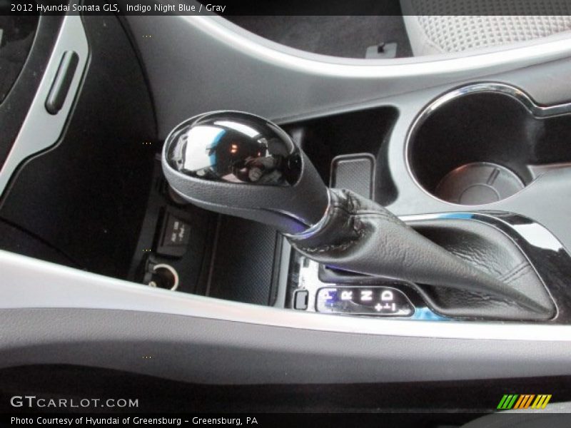 Indigo Night Blue / Gray 2012 Hyundai Sonata GLS