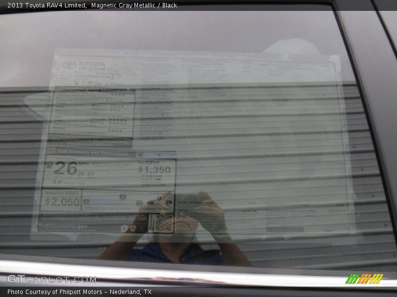 Magnetic Gray Metallic / Black 2013 Toyota RAV4 Limited