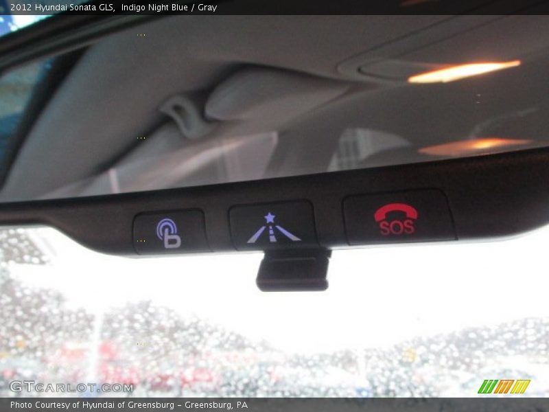 Indigo Night Blue / Gray 2012 Hyundai Sonata GLS