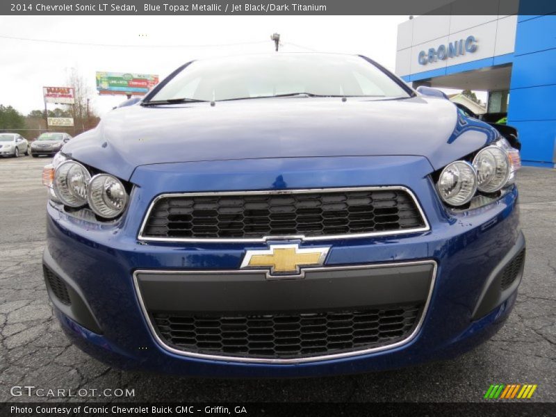 Blue Topaz Metallic / Jet Black/Dark Titanium 2014 Chevrolet Sonic LT Sedan