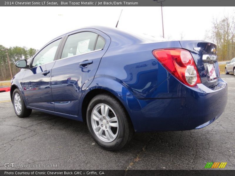 Blue Topaz Metallic / Jet Black/Dark Titanium 2014 Chevrolet Sonic LT Sedan