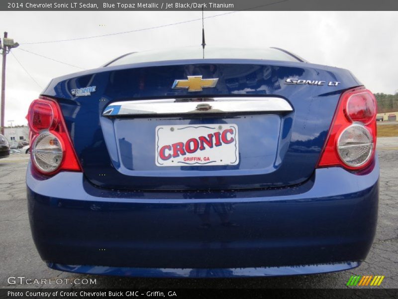 Blue Topaz Metallic / Jet Black/Dark Titanium 2014 Chevrolet Sonic LT Sedan