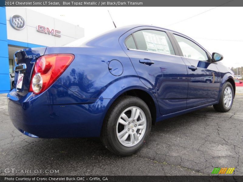 Blue Topaz Metallic / Jet Black/Dark Titanium 2014 Chevrolet Sonic LT Sedan