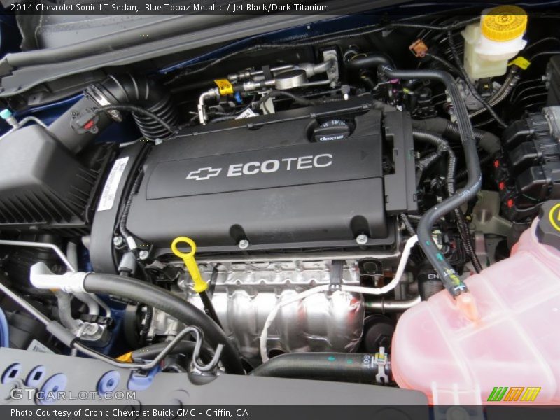  2014 Sonic LT Sedan Engine - 1.8 Liter DOHC 16-Valve VVT ECOTEC 4 Cylinder