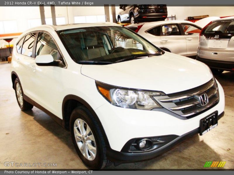 Taffeta White / Beige 2012 Honda CR-V EX-L 4WD