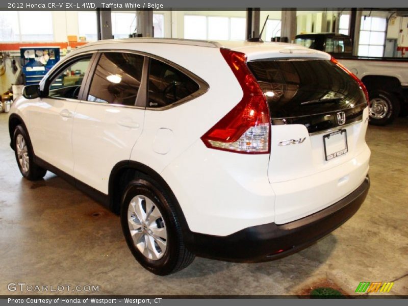 Taffeta White / Beige 2012 Honda CR-V EX-L 4WD