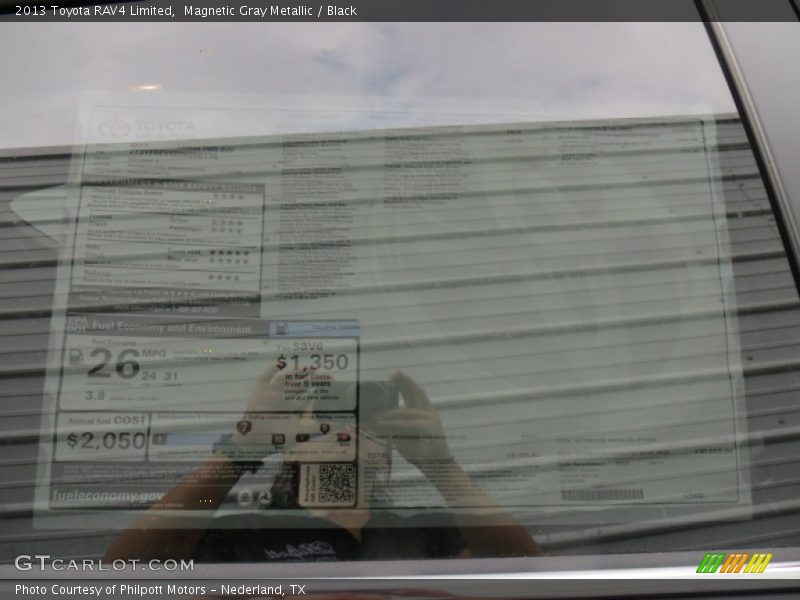 Magnetic Gray Metallic / Black 2013 Toyota RAV4 Limited