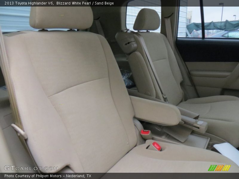 Blizzard White Pearl / Sand Beige 2013 Toyota Highlander V6