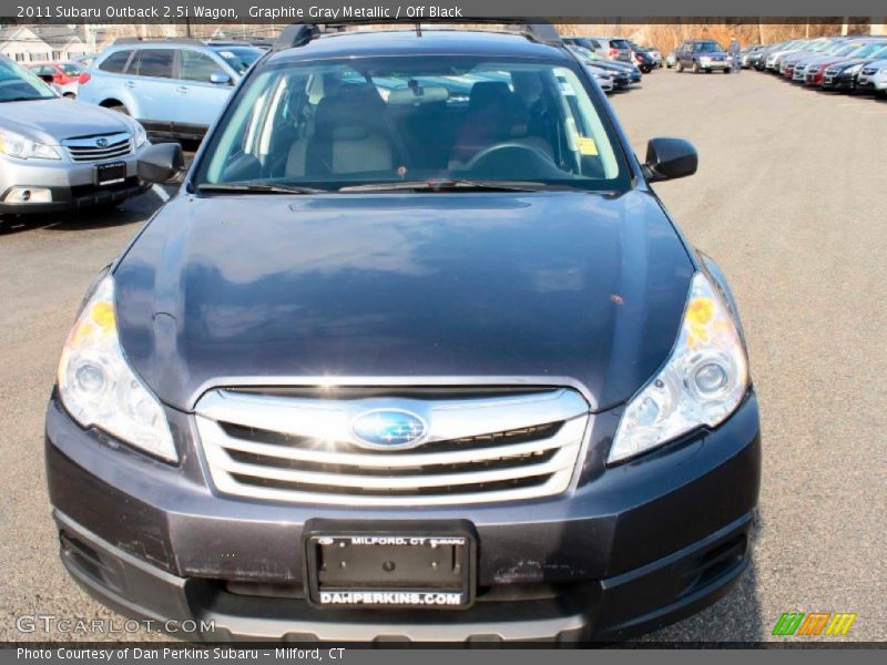 Graphite Gray Metallic / Off Black 2011 Subaru Outback 2.5i Wagon
