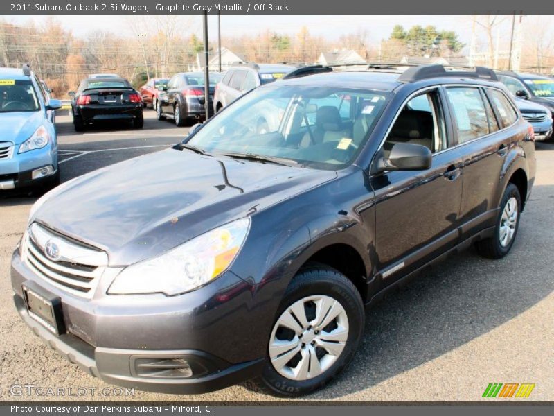 Graphite Gray Metallic / Off Black 2011 Subaru Outback 2.5i Wagon
