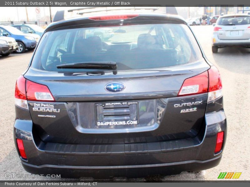 Graphite Gray Metallic / Off Black 2011 Subaru Outback 2.5i Wagon