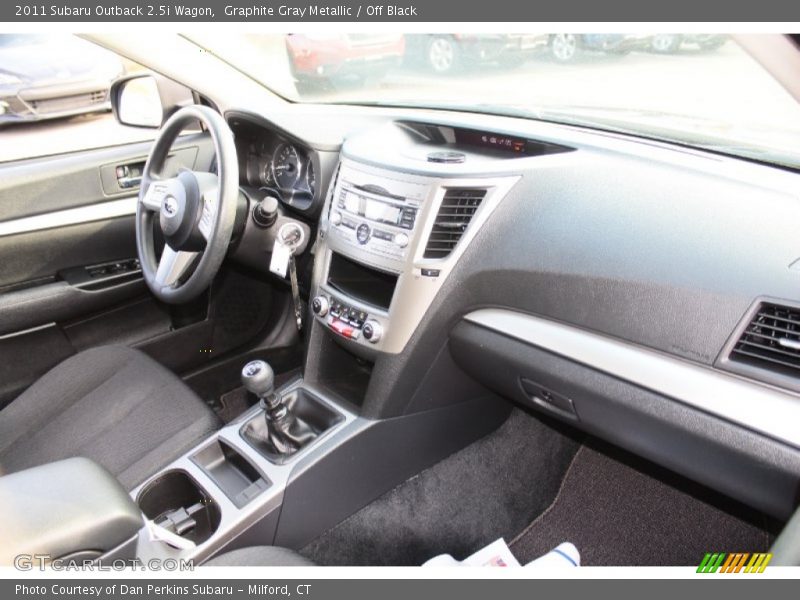 Graphite Gray Metallic / Off Black 2011 Subaru Outback 2.5i Wagon