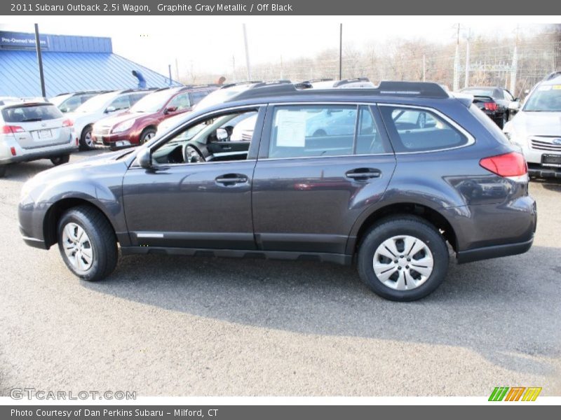 Graphite Gray Metallic / Off Black 2011 Subaru Outback 2.5i Wagon