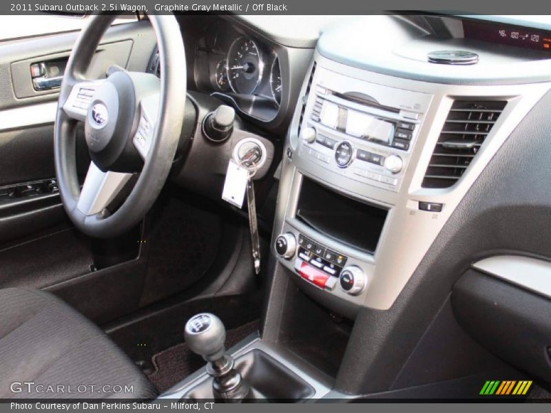 Graphite Gray Metallic / Off Black 2011 Subaru Outback 2.5i Wagon