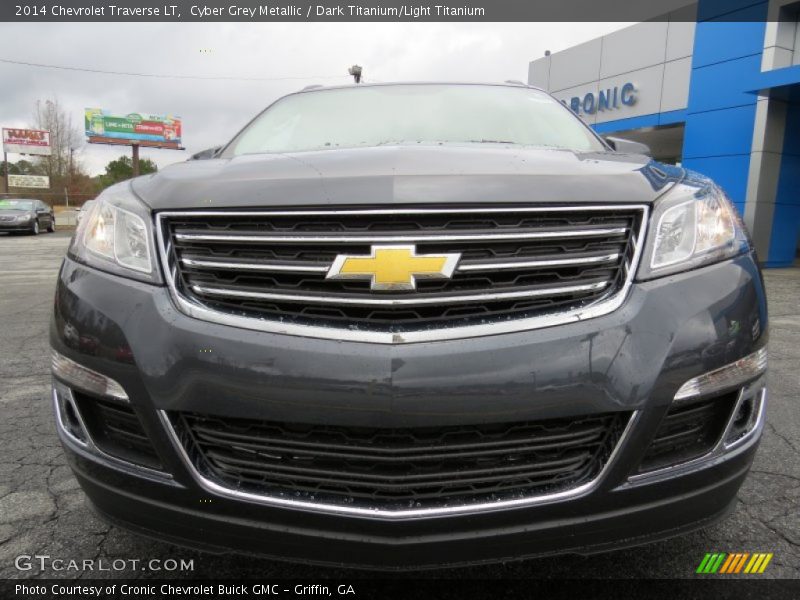 Cyber Grey Metallic / Dark Titanium/Light Titanium 2014 Chevrolet Traverse LT