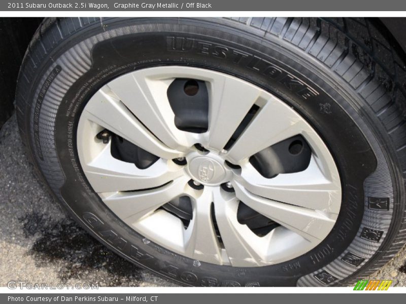 Graphite Gray Metallic / Off Black 2011 Subaru Outback 2.5i Wagon