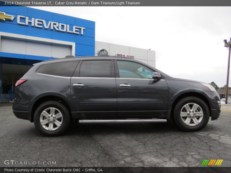 Cyber Grey Metallic / Dark Titanium/Light Titanium 2014 Chevrolet Traverse LT