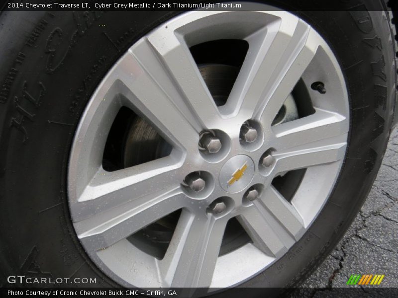 Cyber Grey Metallic / Dark Titanium/Light Titanium 2014 Chevrolet Traverse LT