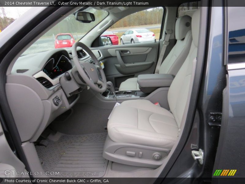 Cyber Grey Metallic / Dark Titanium/Light Titanium 2014 Chevrolet Traverse LT