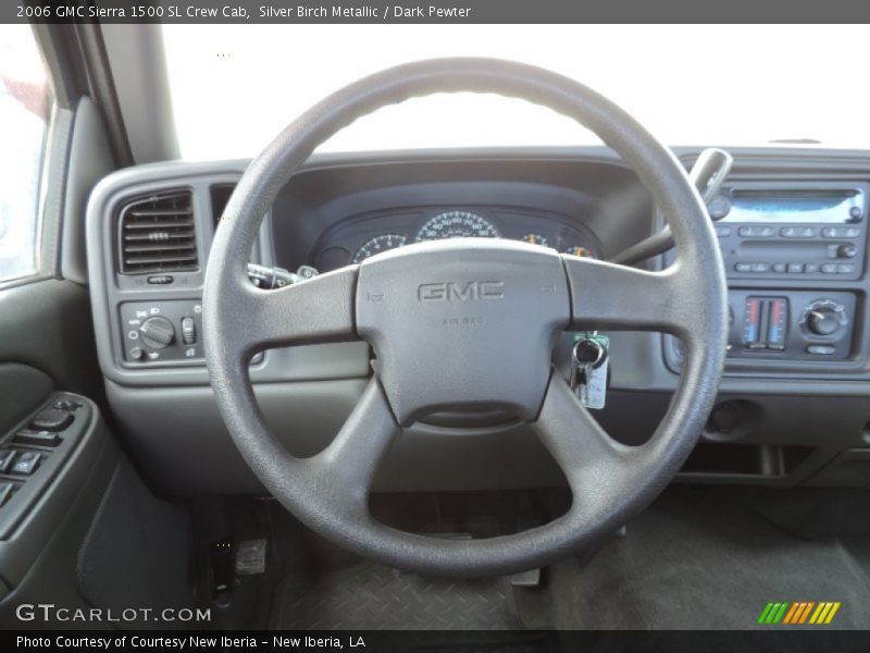 Silver Birch Metallic / Dark Pewter 2006 GMC Sierra 1500 SL Crew Cab
