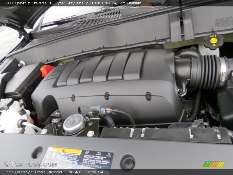 Cyber Grey Metallic / Dark Titanium/Light Titanium 2014 Chevrolet Traverse LT