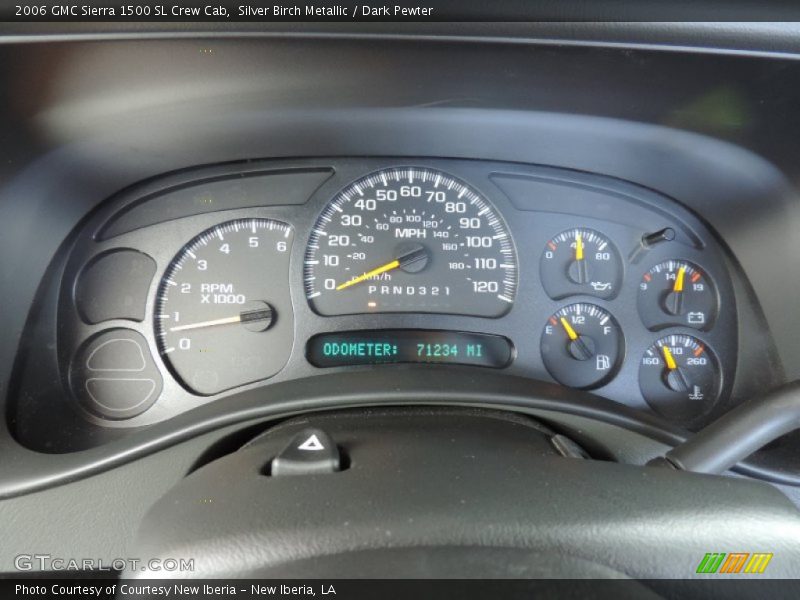 Silver Birch Metallic / Dark Pewter 2006 GMC Sierra 1500 SL Crew Cab