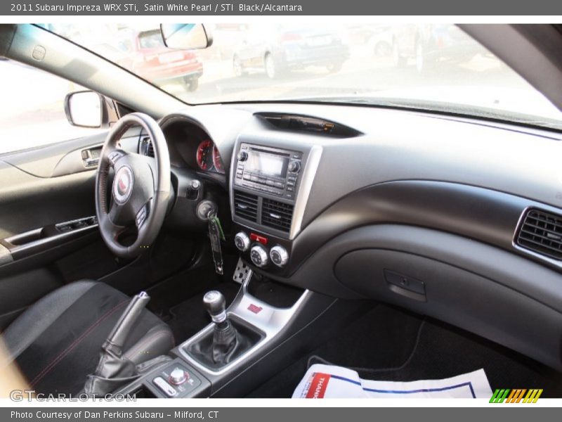 Satin White Pearl / STI  Black/Alcantara 2011 Subaru Impreza WRX STi