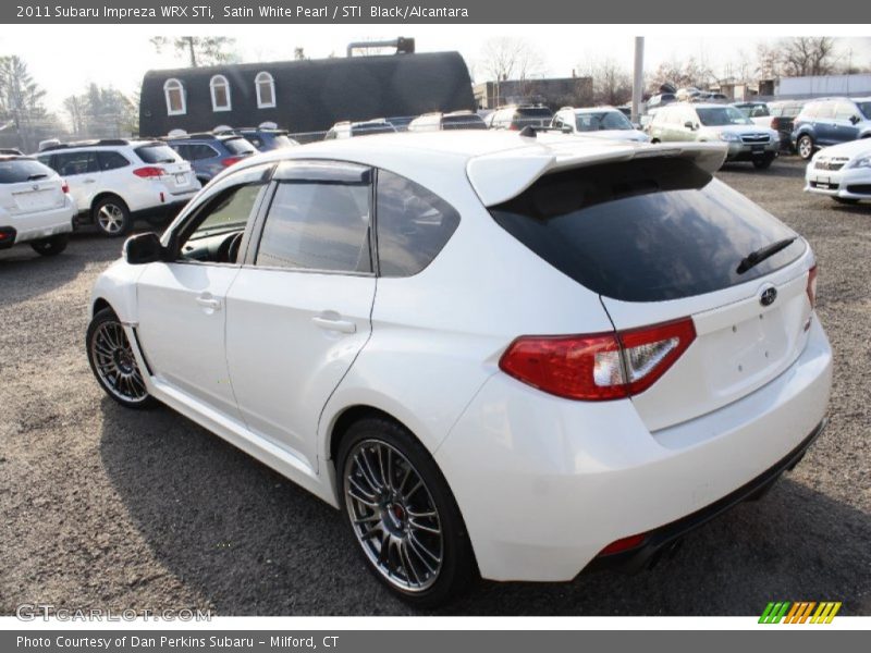 Satin White Pearl / STI  Black/Alcantara 2011 Subaru Impreza WRX STi